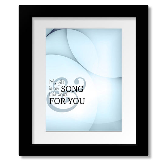 Your Song by Elton John - Lyric Poster Music Quote Print Song Lyrics Art Song Lyrics Art 8x10 Matted and Framed Print 