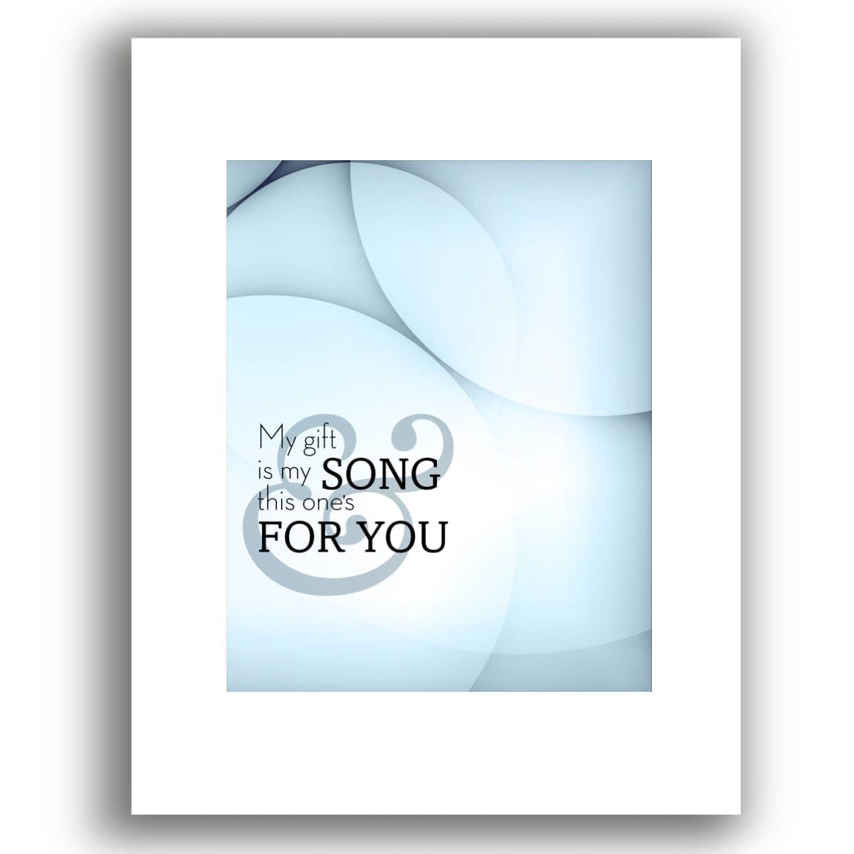 Your Song by Elton John - Lyric Poster Music Quote Print Song Lyrics Art Song Lyrics Art 8x10 White Matted Print 